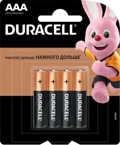 Лот: 15457297. Фото: 1. AAA Батарейка duracell Basic. Батарейки, аккумуляторы, элементы питания