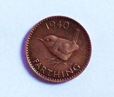 Лот: 25806993. Фото: 1. Великобритания 1 фартинг 1940... Великобритания и острова