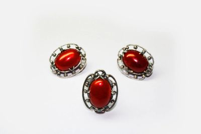 Лот: 7990691. Фото: 1. Кольцо сеpдолик. Кольца, перстни
