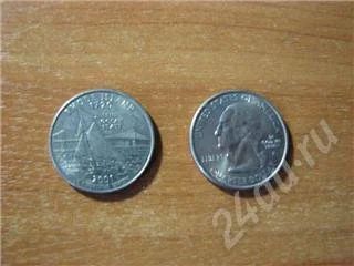 Лот: 248797. Фото: 1. США QUARTER Роуд-Айленд. Америка