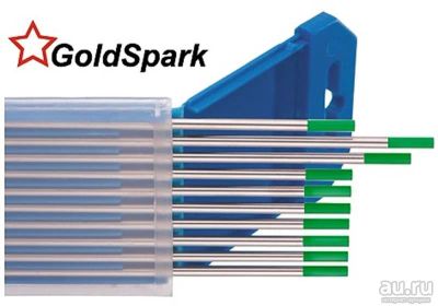 Лот: 17427273. Фото: 1. Вольфрам GoldSpark WP d=2,4мм... Электроды, проволока для сварки