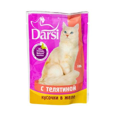 Лот: 10398905. Фото: 1. Корм Darsi Для Кошек Телятина... Корма