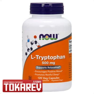Лот: 12006334. Фото: 1. Аминокислотный комплекс NOW L-Tryptophan... Спортивное питание, витамины