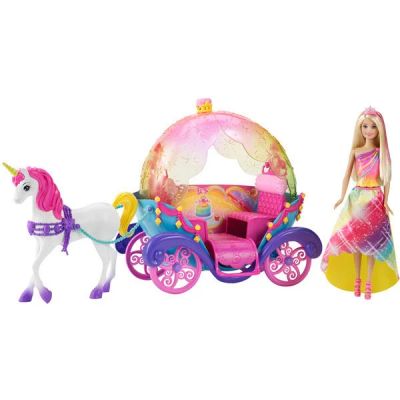 Лот: 16992993. Фото: 1. Mattel Barbie Барби Радужная карета... Куклы и аксессуары