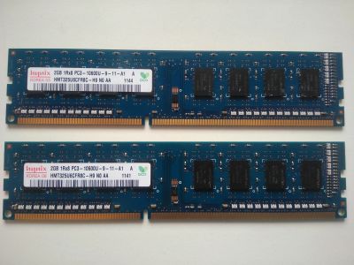 Лот: 15397187. Фото: 1. HYNIX DDR3 2Гб 1333МГц 2 шт. Оперативная память