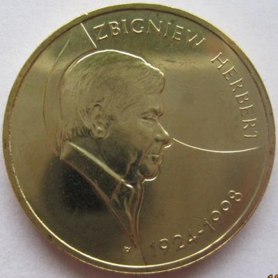 Лот: 7252993. Фото: 1. 2 злотых 2008. Збигнев Херберт... Европа