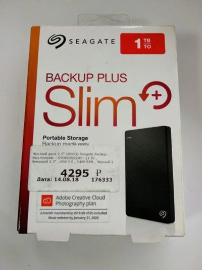 Лот: 12641528. Фото: 1. 2.5" 1000Gb Seagate Backup Plus... Внешние жесткие диски