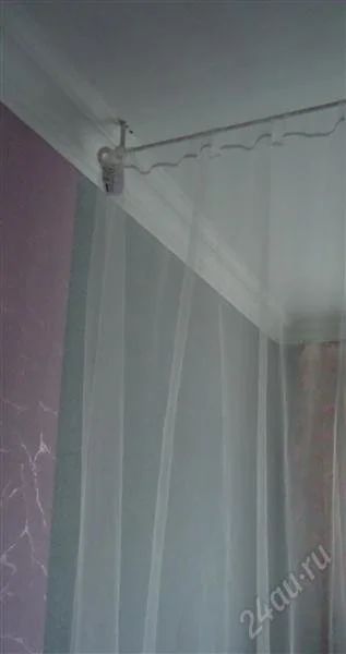 Лот: 2829350. Фото: 1. Гардина( тюль)1 шт., белая. Новая... Шторы, тюль