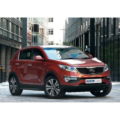Лот: 24586576. Фото: 1. Порог-площадка Rival для Hyundai... Детали тюнинга