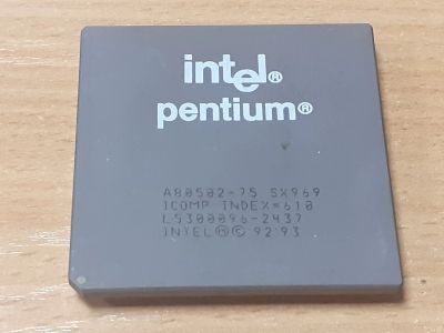 Лот: 25022236. Фото: 1. Процессор Intel Pentium A80502-75... Процессоры