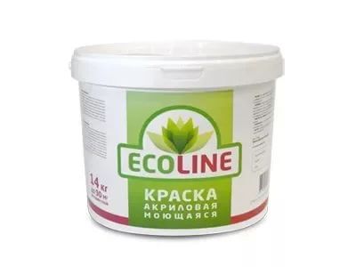 Лот: 18704940. Фото: 1. Краска ECOLINE акриловая влагостойкая... Краски, лаки, растворитель