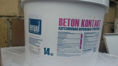 Лот: 6153532. Фото: 1. Грунтовка акриловая 14кг. Смеси, шпатлевки, цемент