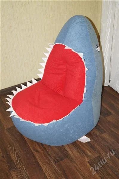 Лот: 2473094. Фото: 1. кресло-мешок "акула" bean bag... Кресла-мешки
