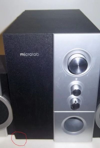 Лот: 6992679. Фото: 1. Сабвуфер от акустики microlab... Акустические системы