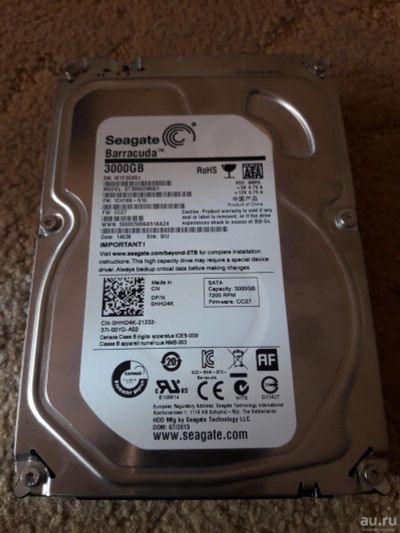 Лот: 9556889. Фото: 1. Жесткий диск SATA-III 3,0Tb Seagate... Жёсткие диски (HDD)