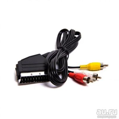 Лот: 15240941. Фото: 1. Кабель SCART - 3RCA (шт) 1,5м... Шнуры, кабели, разъёмы