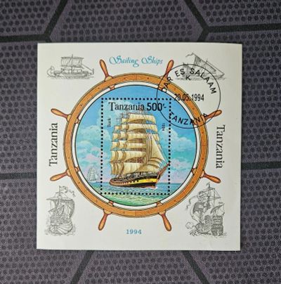 Лот: 25510884. Фото: 1. Марки: Танзания. 1994. Парусник... Марки