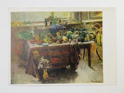 Лот: 23298369. Фото: 1. Китс Э. Натюрморт. Открытка. 1949. Открытки, конверты