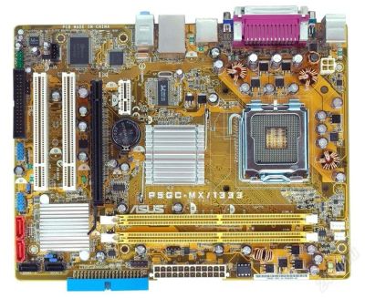 Лот: 812383. Фото: 1. Asus P5GC-MX/1333. Материнские платы