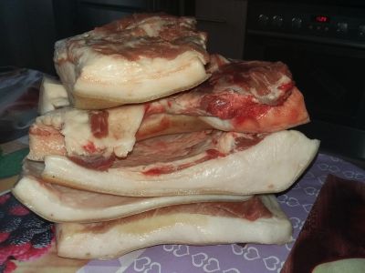 Лот: 15105757. Фото: 1. Свежее сало-1. Мясо, птица, яйцо