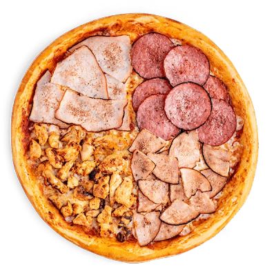 Лот: 19181180. Фото: 1. Итальянская пицца "4 мяса". Еда на заказ