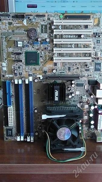 Лот: 1965747. Фото: 1. Материнская плата Asus P4P800... Материнские платы