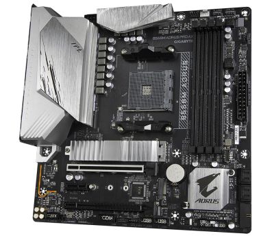 Лот: 19266004. Фото: 1. AORUS B550M PRO AX \ WiFi-Bt... Материнские платы