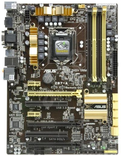 Лот: 9728237. Фото: 1. Игровая материнка Z87 Asus Z87-A... Материнские платы