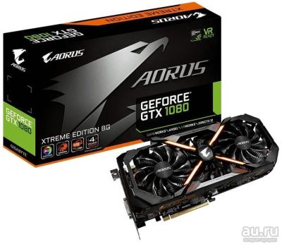 Лот: 13797798. Фото: 1. Nvidia Geforce GTX 1080 Aorus. Видеокарты