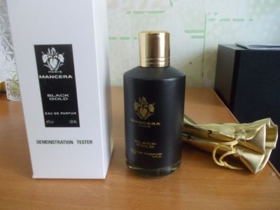 Лот: 13899652. Фото: 1. Black Gold от Mancera тестер 120мл... Мужская парфюмерия
