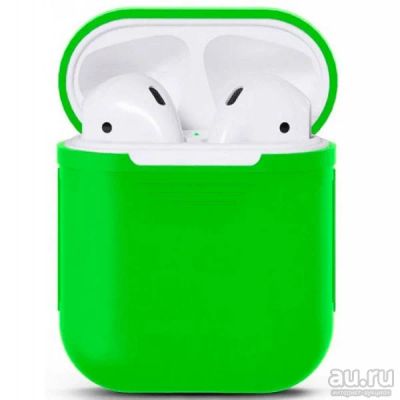 Лот: 15402719. Фото: 1. Чехол для AirPods/Airpods 2 Зеленый... Чехлы, бамперы