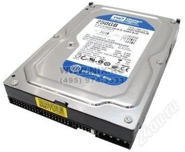 Лот: 1775030. Фото: 1. HDD 250 Gb IDE Western Digital... Жёсткие диски (HDD)