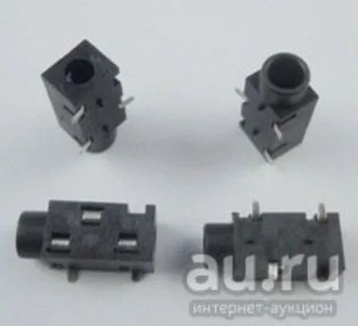 Лот: 17452227. Фото: 1. Разъем Audio PJ-320B, черный. Разъёмы