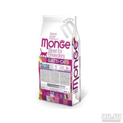 Лот: 13438573. Фото: 1. Корм для кошек Монж Monge 10кг... Корма