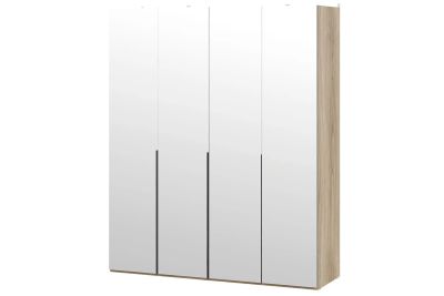 Лот: 23671854. Фото: 1. Шкаф для одежды с 4 зеркальными... Шкафы, шкафы-купе