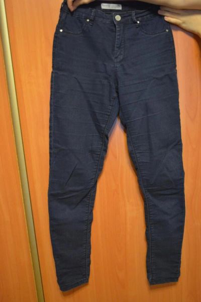 Лот: 8803766. Фото: 1. Джинсы женские синие Bershka. Джинсы