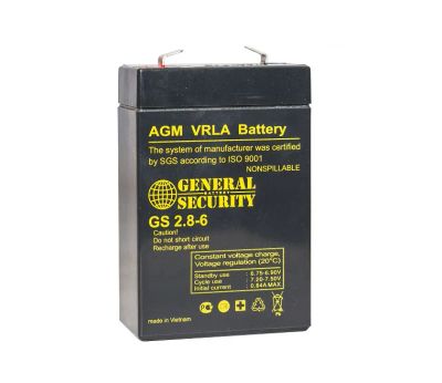 Лот: 17849539. Фото: 1. Аккумулятор GS 2.8-6 GSL 6В, 2... Аккумуляторы