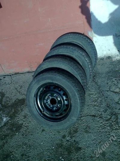 Лот: 142285. Фото: 1. 4 колеса ЗИМА липучка R14 Bridgestone... Шины
