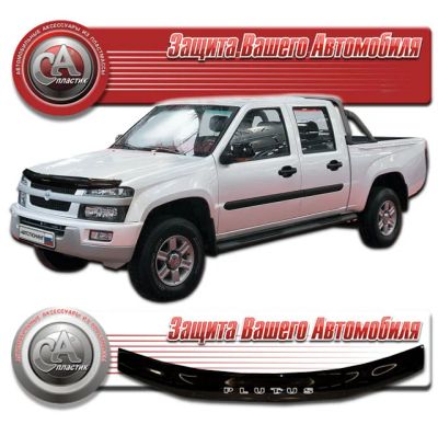 Лот: 3079727. Фото: 1. Дефлектор капота черный (спойлер... Детали тюнинга