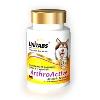 Лот: 16213591. Фото: 1. Витамины (Юнитабс) ArthroActiv... Косметика для животных