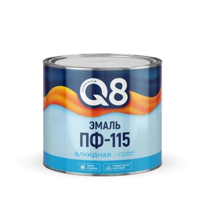 Лот: 25428960. Фото: 1. Эмаль Formula Q8, ПФ-115, алкидная... Краски, лаки, растворитель