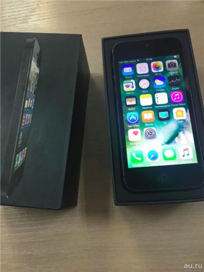 Лот: 9444286. Фото: 1. iPhone 5 Black 16GB. Смартфоны