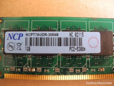 Лот: 12313212. Фото: 1. ОЗУ NCP DDR2 800 DIMM 1Gb (ncpt7audr-30m48... Оперативная память
