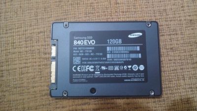 Лот: 5987603. Фото: 1. SSD Диск Samsung 840 EVO 120GB. SSD-накопители