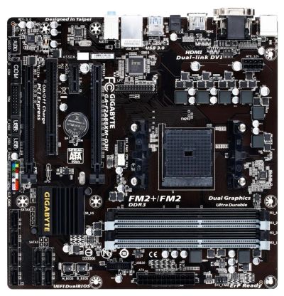 Лот: 4848089. Фото: 1. Gigabyte GA-F2A88XM-D3H rev3.0... Материнские платы