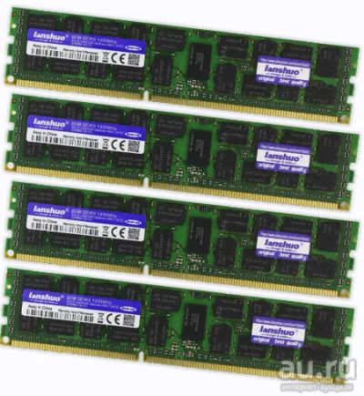Лот: 15583806. Фото: 1. DDR3 16gb 4*4gb 1600mhz PC3-12800R... Оперативная память
