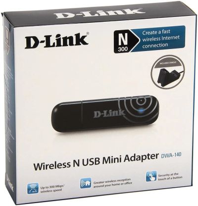 Лот: 11203170. Фото: 1. Wi-Fi адаптер D-Link DWA-140 300... WiFi, Bluetooth адаптеры