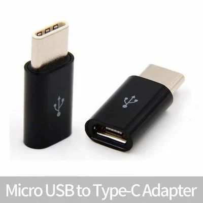 Лот: 8386942. Фото: 1. Переходник microUSB - USB Type-C... Дата-кабели, переходники
