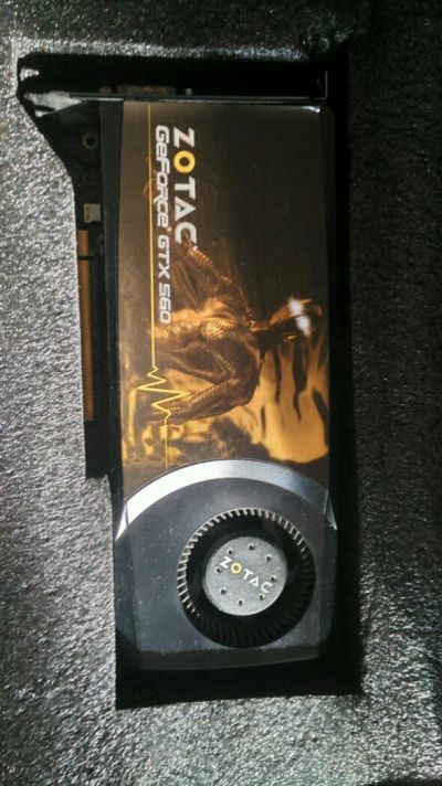 Лот: 8410747. Фото: 1. Видеокарта Zotac GTX560 1GB. Видеокарты