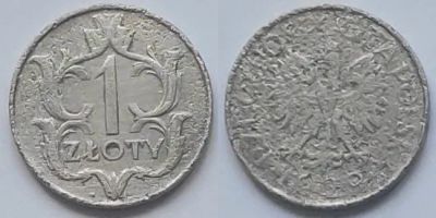 Лот: 18448516. Фото: 1. 1 злотый 1929 год. польша. Всё... Европа